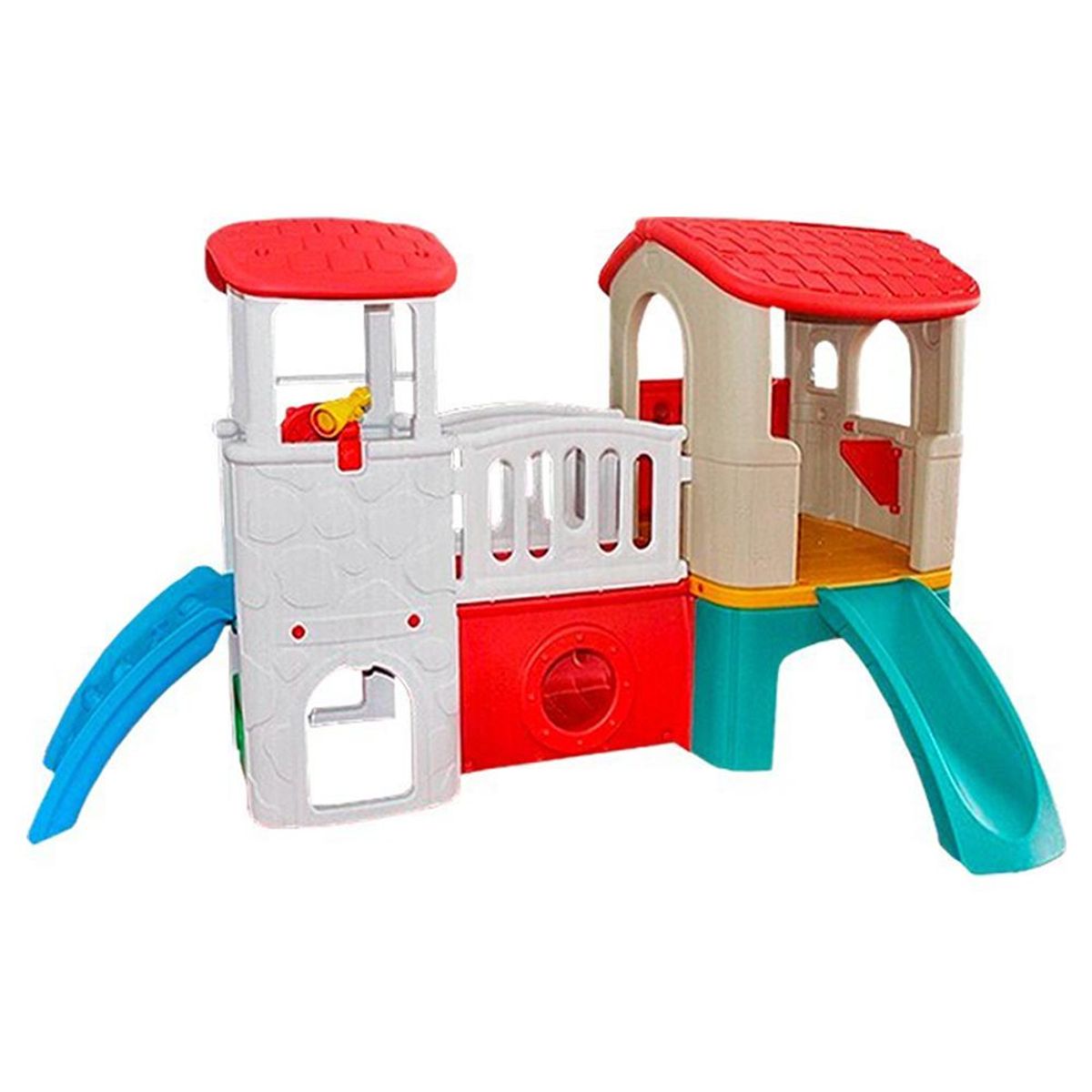 SM - Centro de Juegos Infantil 170x175x308 cm Blanco/Beige