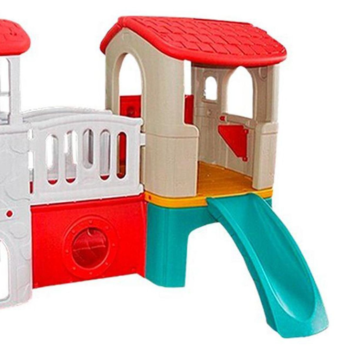 HOBBY MARKET - Centro de Juegos Infantil 170x175x308 cm Blanco/Beige