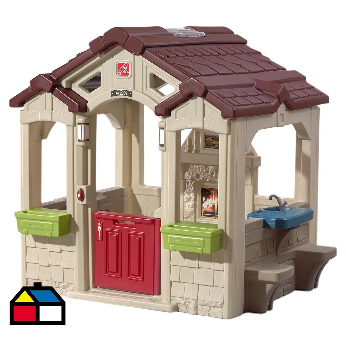 STEP 2 - Casa de Juego Encanto 149x147x127 cm Beige/Marron