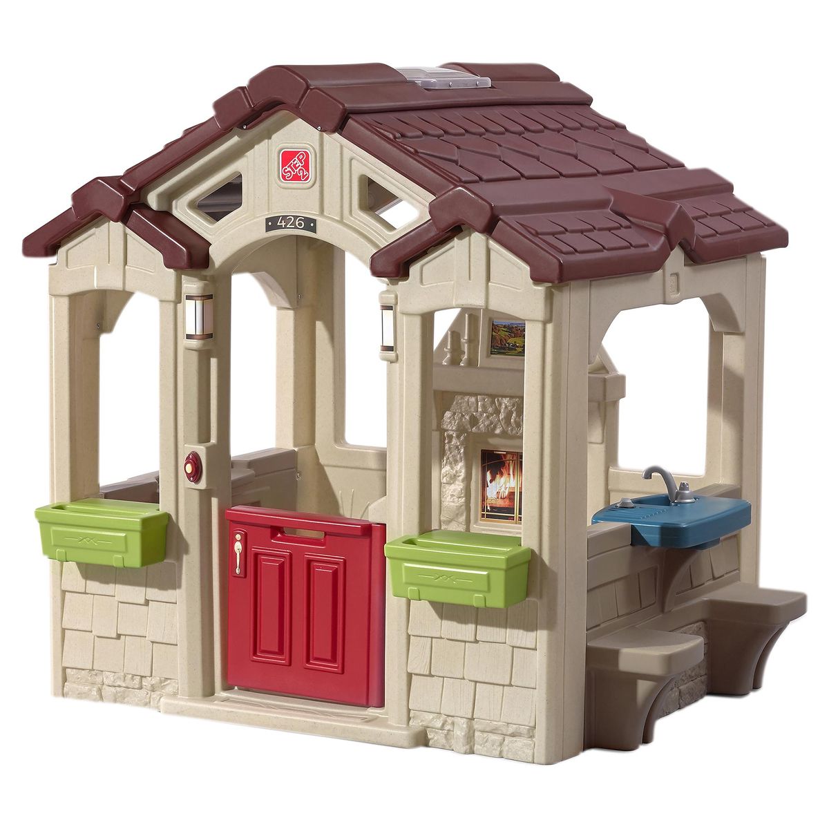 STEP 2 - Casa de Juego Encanto 149x147x127 cm Beige/Marron