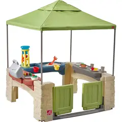 STEP 2 - Casa de Juego Multipropósito 121x152x121 cm Beige/Verde