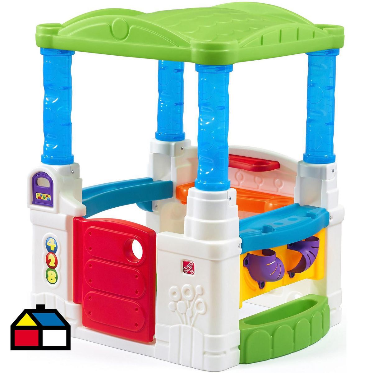 STEP 2 - Casa de Juego Pelotero 102x109x76 cm Beige/Verde