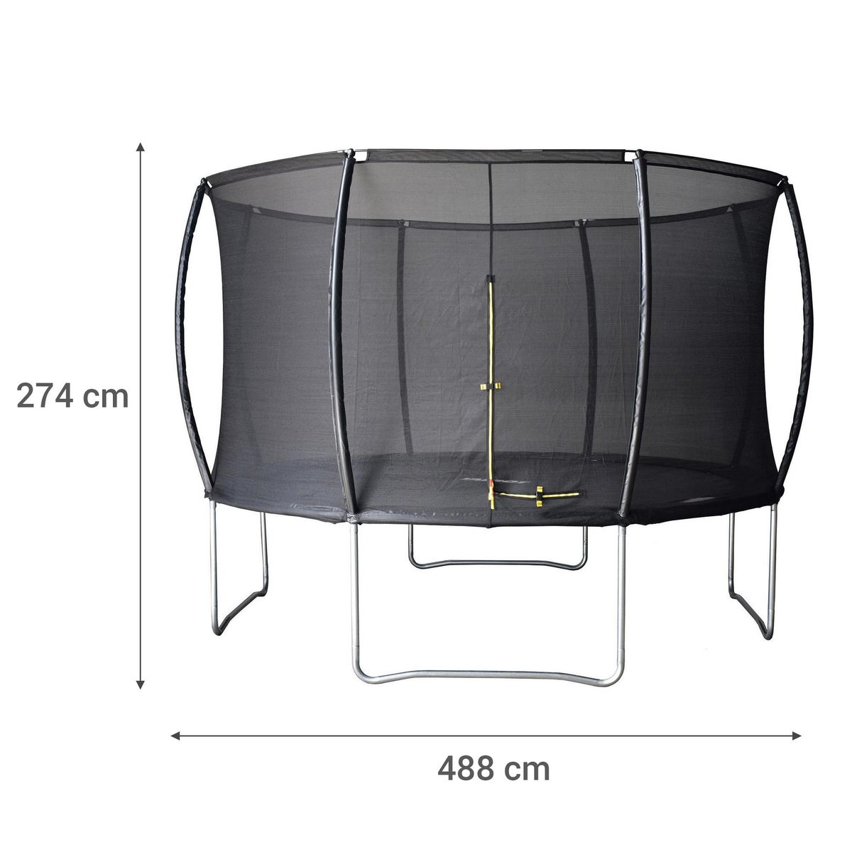 HOBBY MARKET - Cama Elástica y Malla Protección 488x256x488 cm Negro
