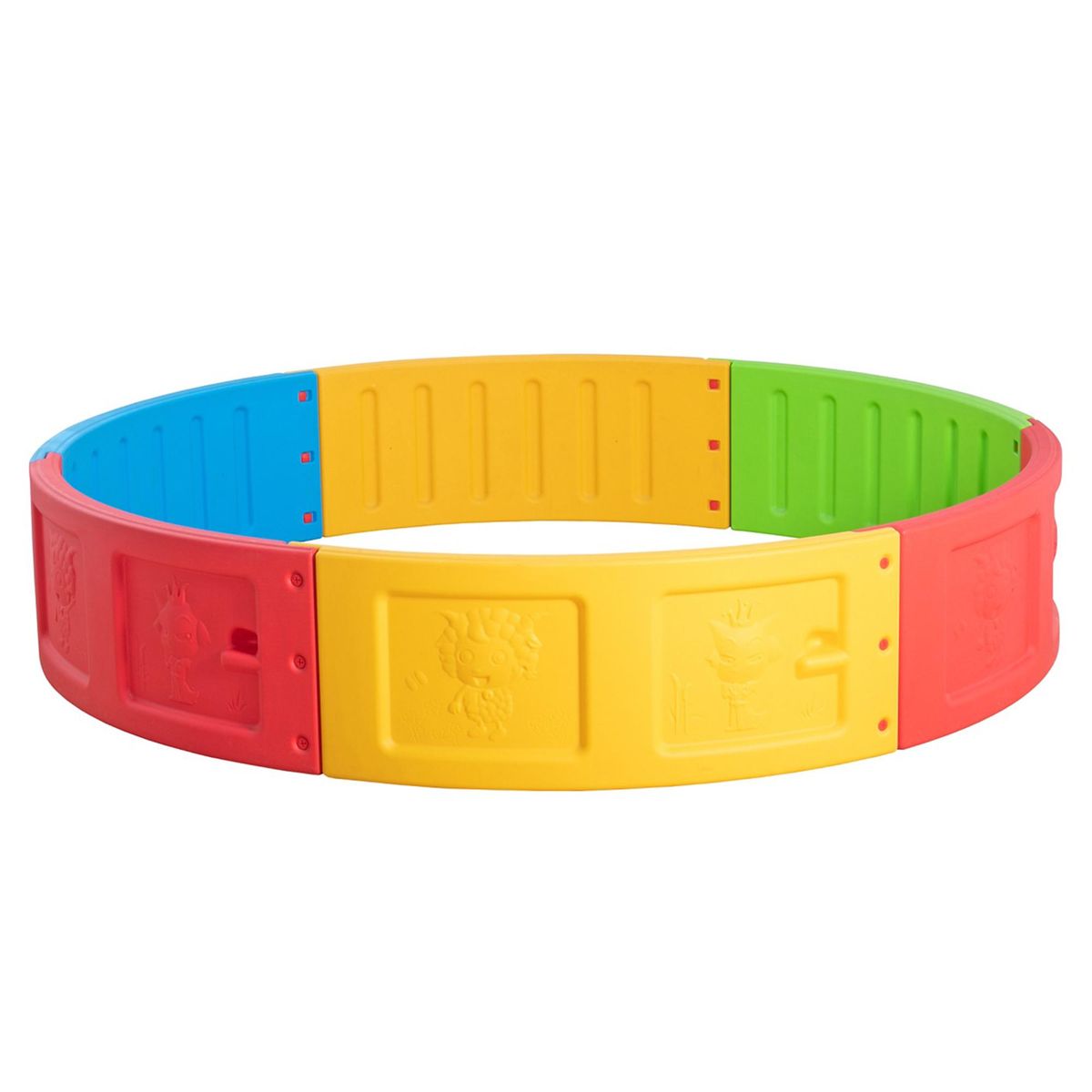 TALBOT - Piscina de Pelotas 160x53x160 cm Azul/Amarillo