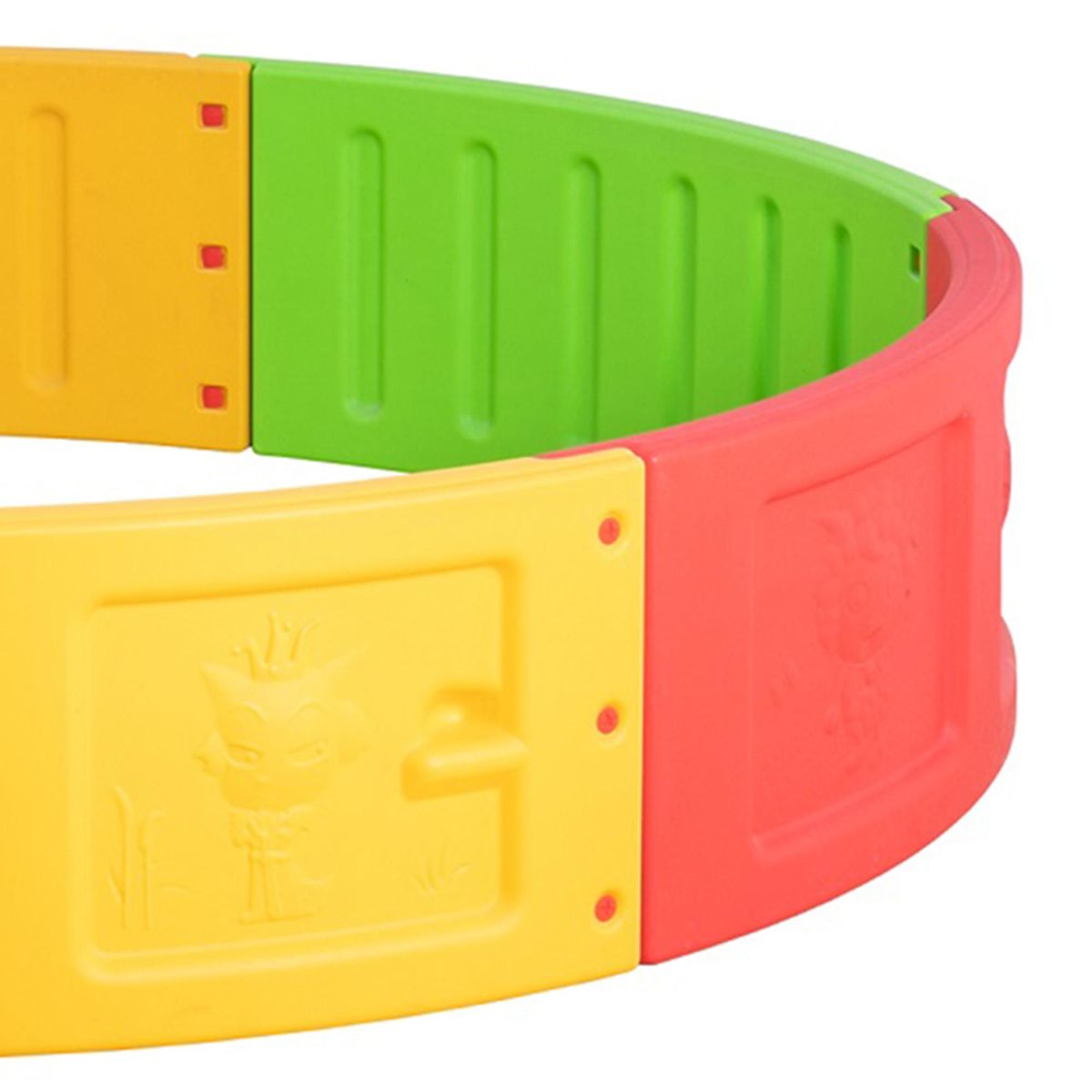 TALBOT - Piscina de Pelotas 160x53x160 cm Azul/Amarillo