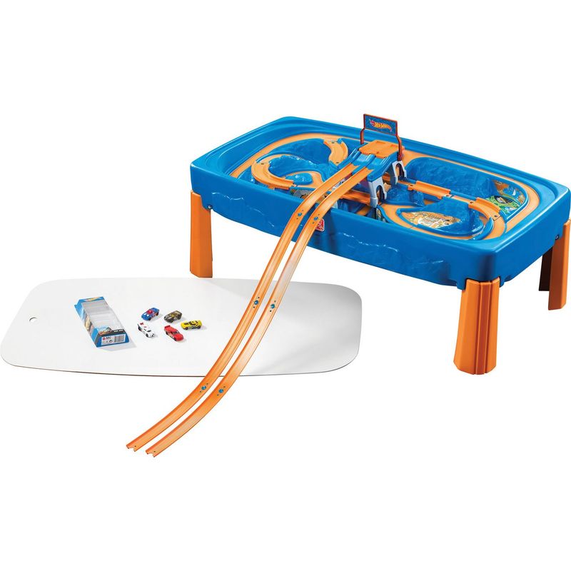 STEP 2 - Mesa de Juego Hot Wheels 119x41x66 cm Azul Desde 2 años