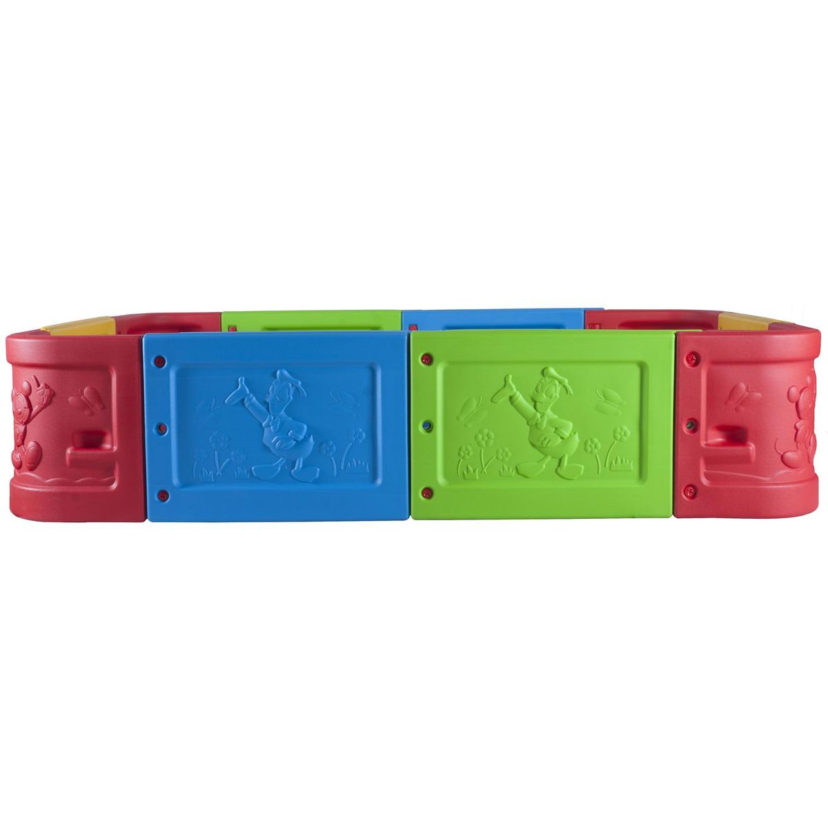 TALBOT - Piscina de Pelotas 180x53x240 cm Azul/Amarillo/Rojo