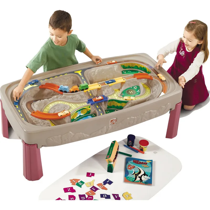 STEP 2 - Juego de Mesa Trenes 119x41x66 cm Beige Desde 2 años