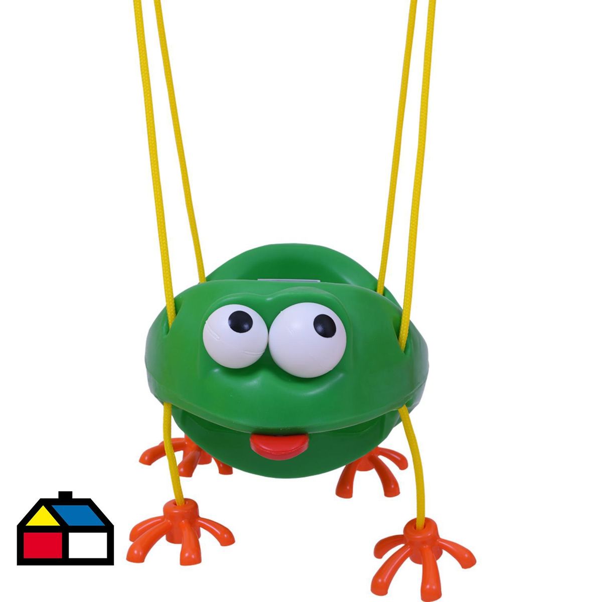 XALINGO - Columpio 28x43x40 cm Verde/amarillo