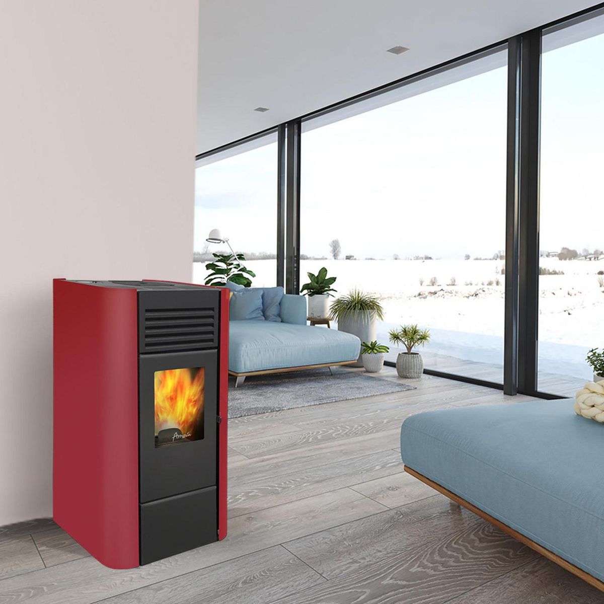 AMESTI - Estufa Pellet Milano 