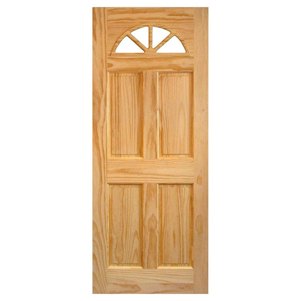 HOLZTEK - Puerta Pino Ibiza Media Luna con vidrio