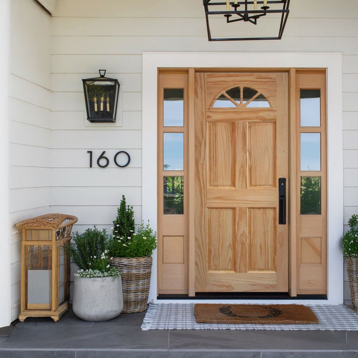 HOLZTEK - Puerta Pino Ibiza Media Luna con vidrio