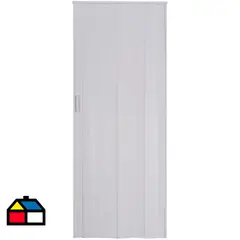 HOLZTEK - Puerta plegable Facil blanca 81 cm