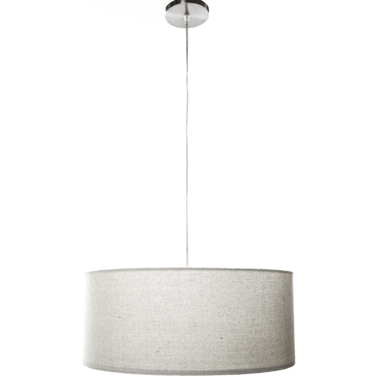 DISEÑO 3 - Lámpara Colgante Pantalla 2 Luces Tela Beige