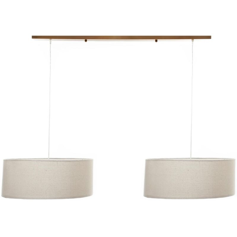 DISEÑO 3 - Lámpara de colgar 2 luces 50 cm bronce E27 40W.