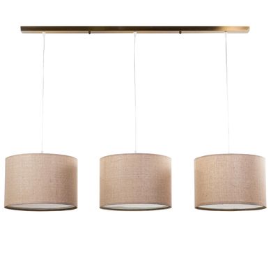 Lmpara de colgar 3 luces 30 cm bronce E27 40W.