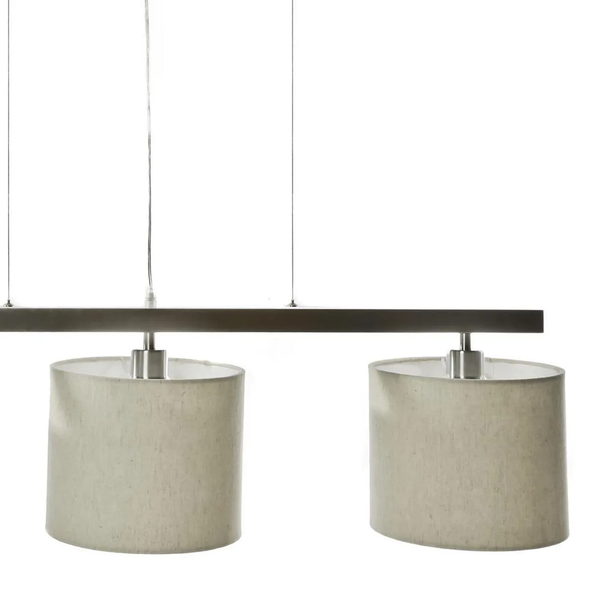 DISEÑO 3 - Lámpara Colgante 3 Luces Acero Café