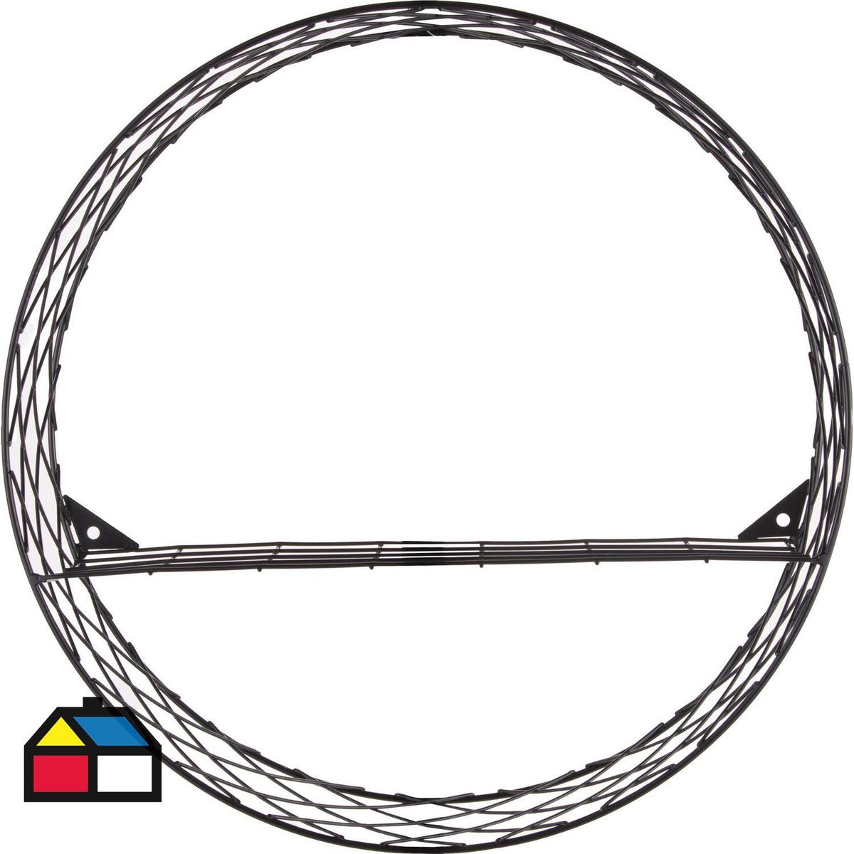 JUST HOME COLLECTION - Repisa metal tejido rombos