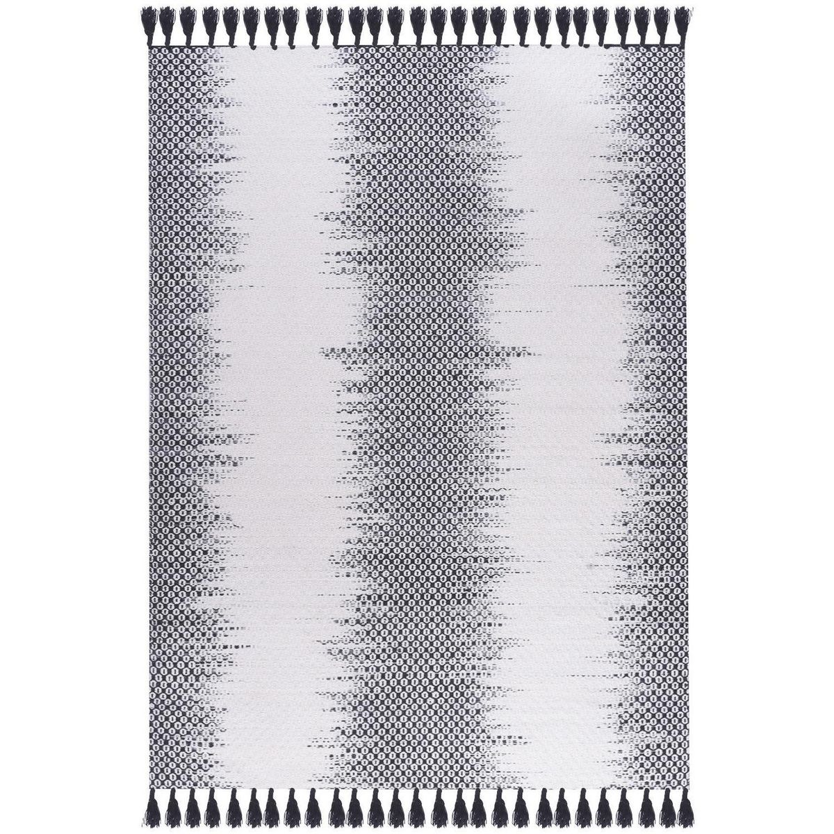 DIB - Alfombra Handwoven 160x230 cm Algodón Negro