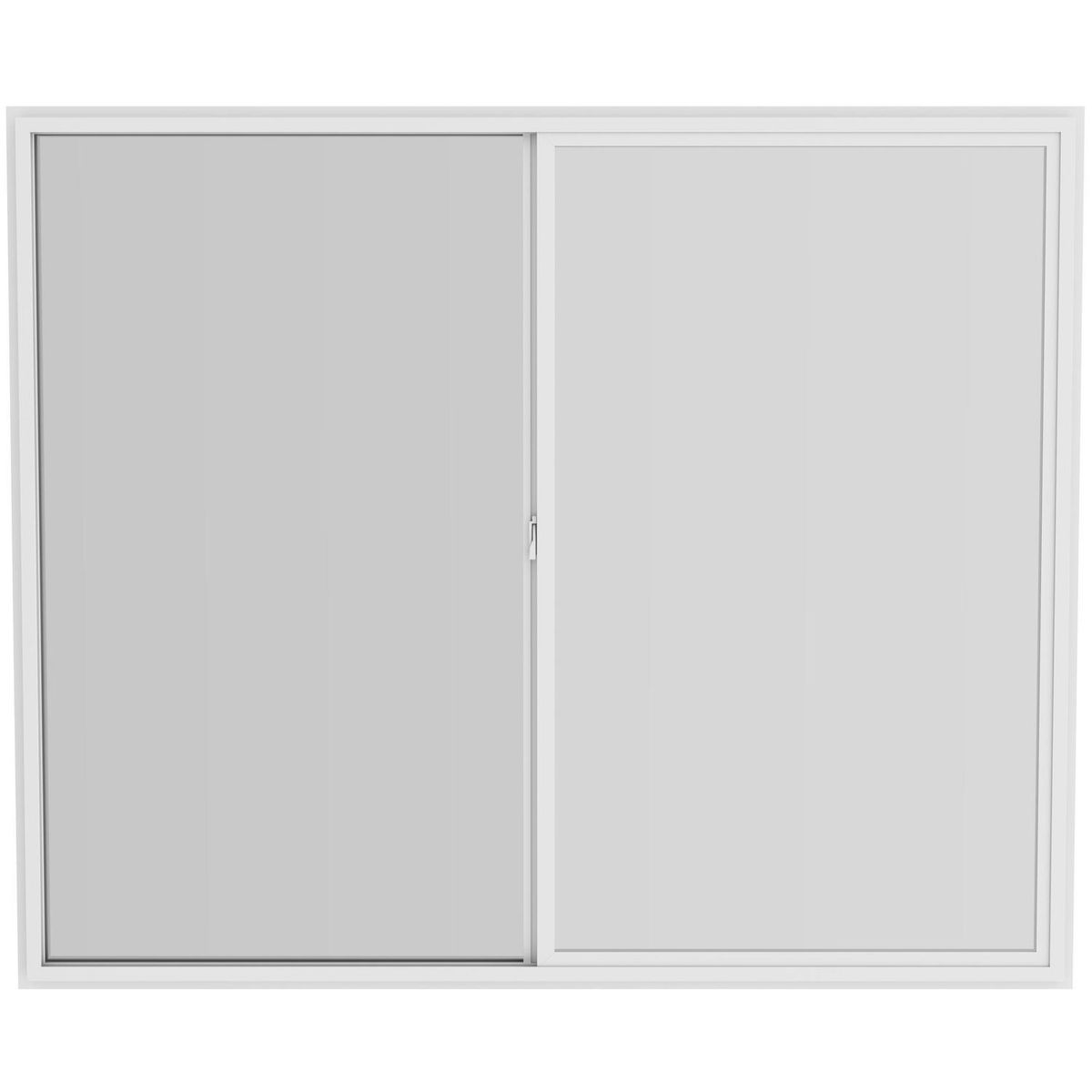 WINTEC - Ventana termopanel Low-E PVC 121x100 cm blanco corredera