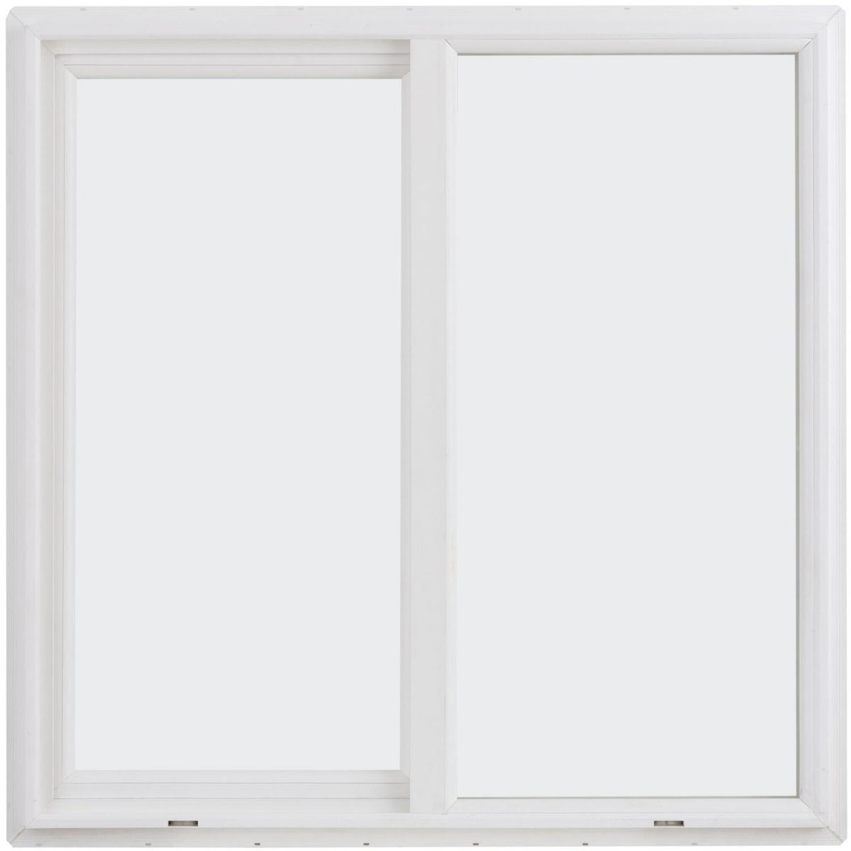 WINTEC - Ventana termopanel Low-E PVC 100x100 cm blanco corredera
