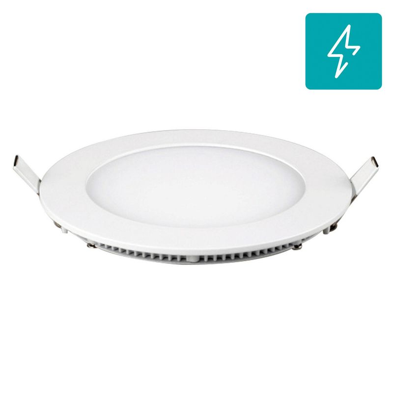 COMPACTA - Panel led redondo 22,5 cm diametro 18w luz fría