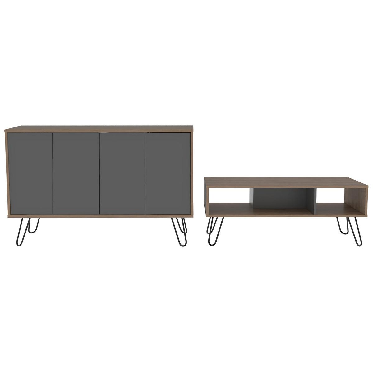 TUHOME - Combo bife + mesa miel/plomo