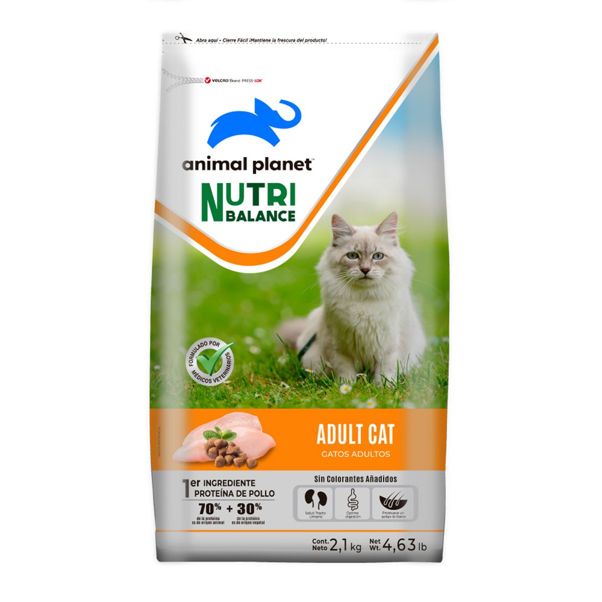 ANIMAL PLANET - Alimento para Gato Adulto Salmón 2.1 kg