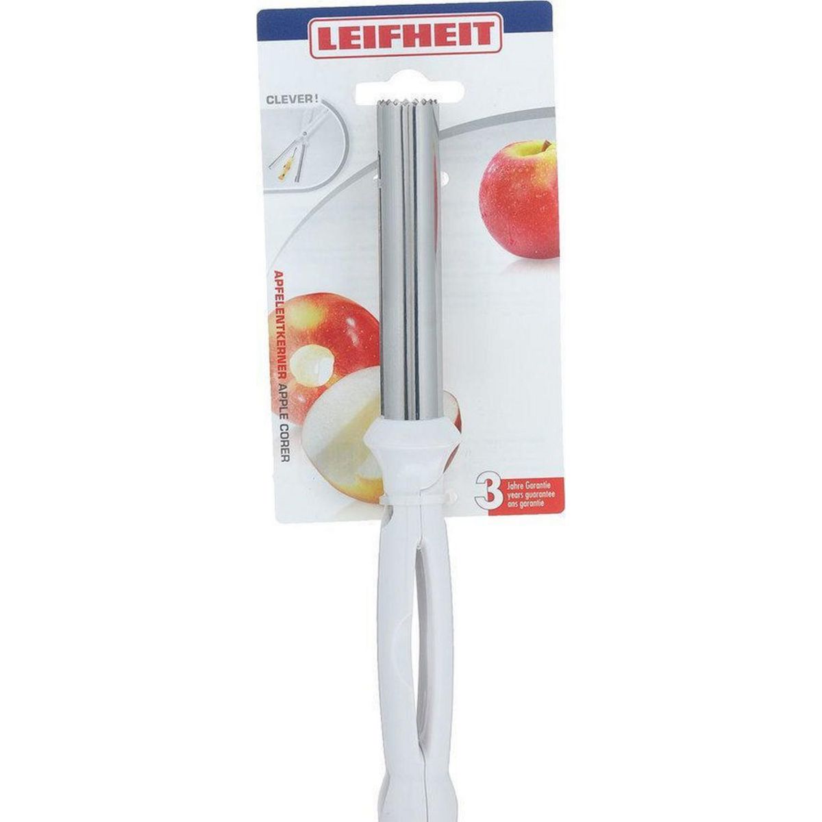 LEIFHEIT - Sacacorazón de Manzanas Leifheit con Mango Ergonómico