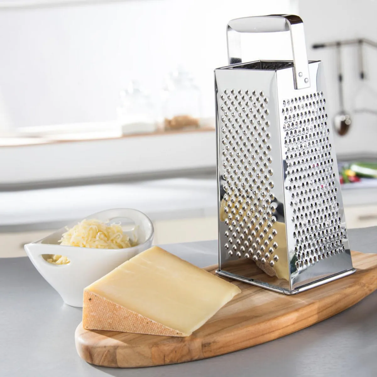 LEIFHEIT - Rallador Clásico Leifheit 4 Caras Inoxidable Multiusos