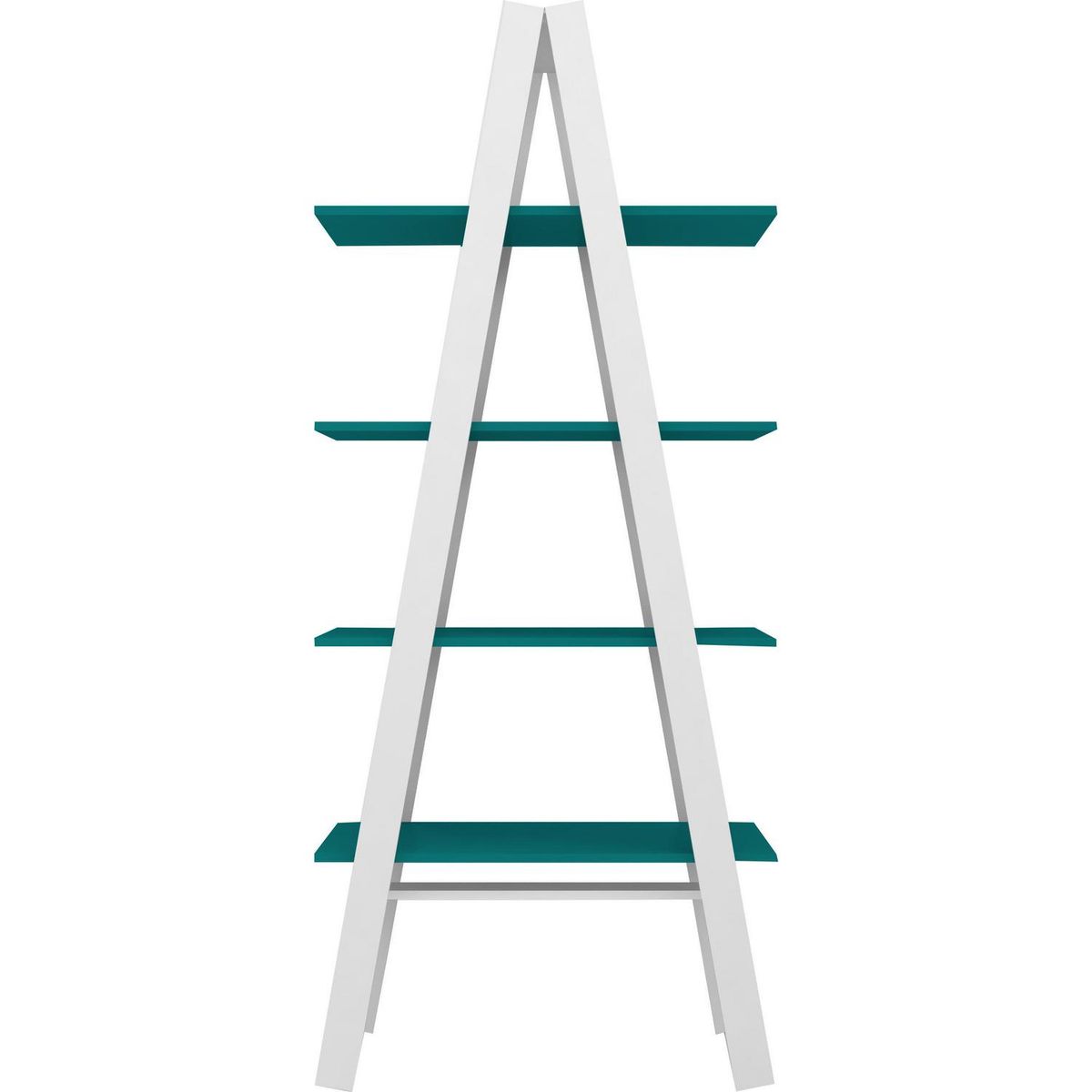 MOBILFRANK - Estante Pirámide MDF 4 Nivel(es) 77x180x33 cm Blanco