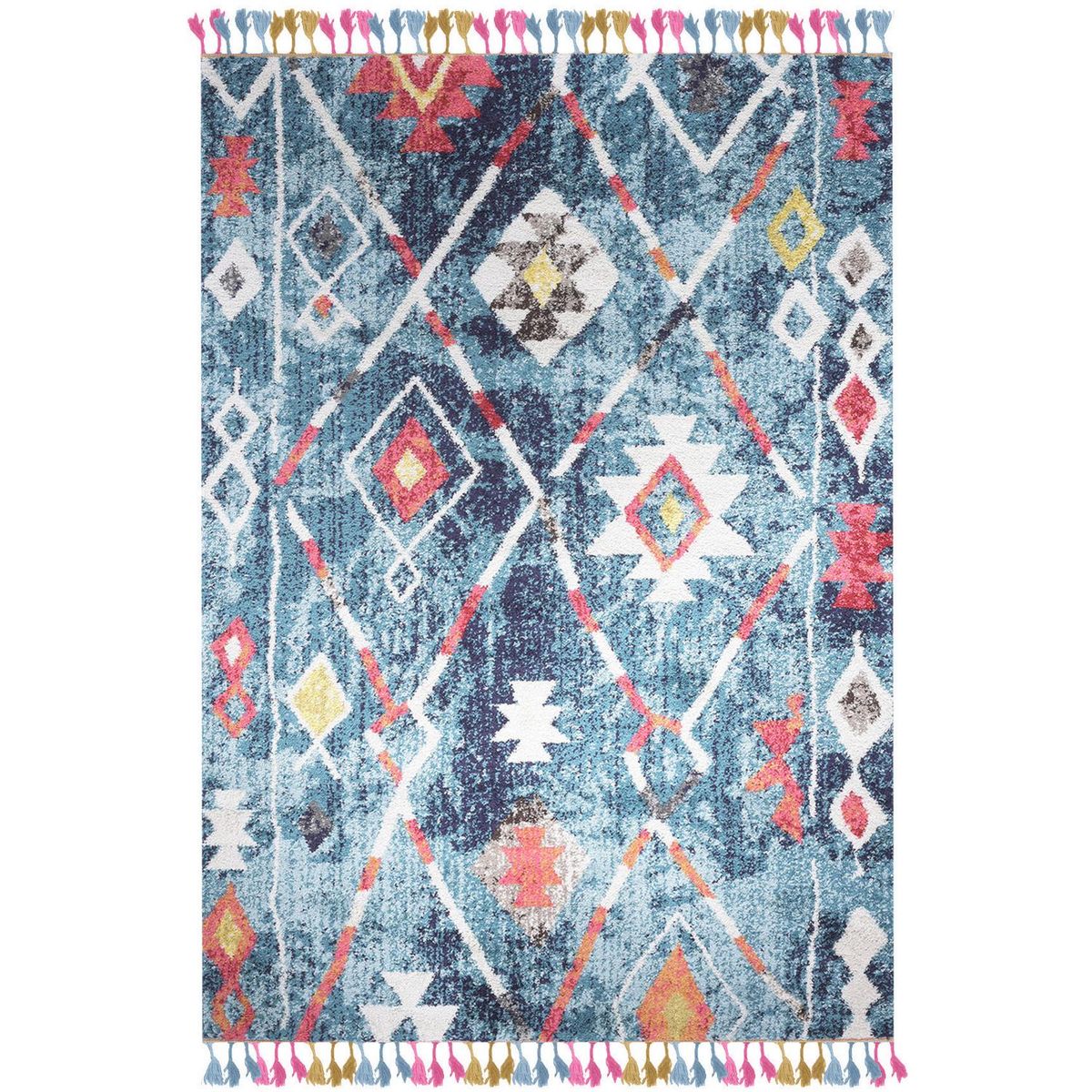 DIB - Alfombra Shaggy Kilimanjaro 190x290 cm Polipropileno Azul