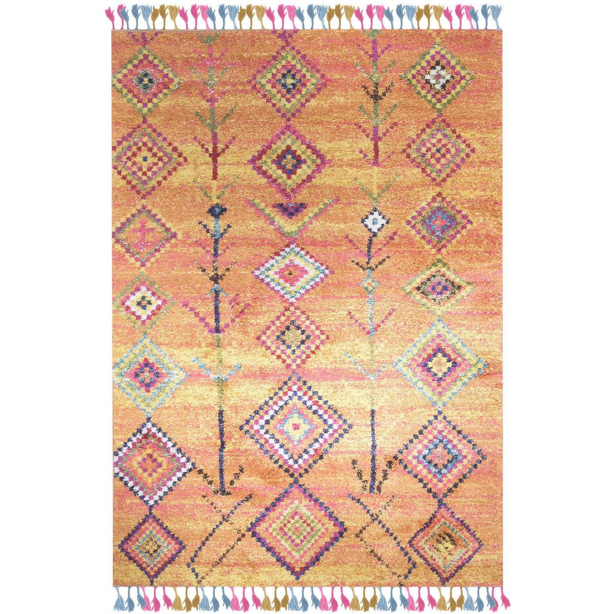 DIB - Alfombra Shaggy Kilimanjaro 133x190 cm Polipropileno Naranjo