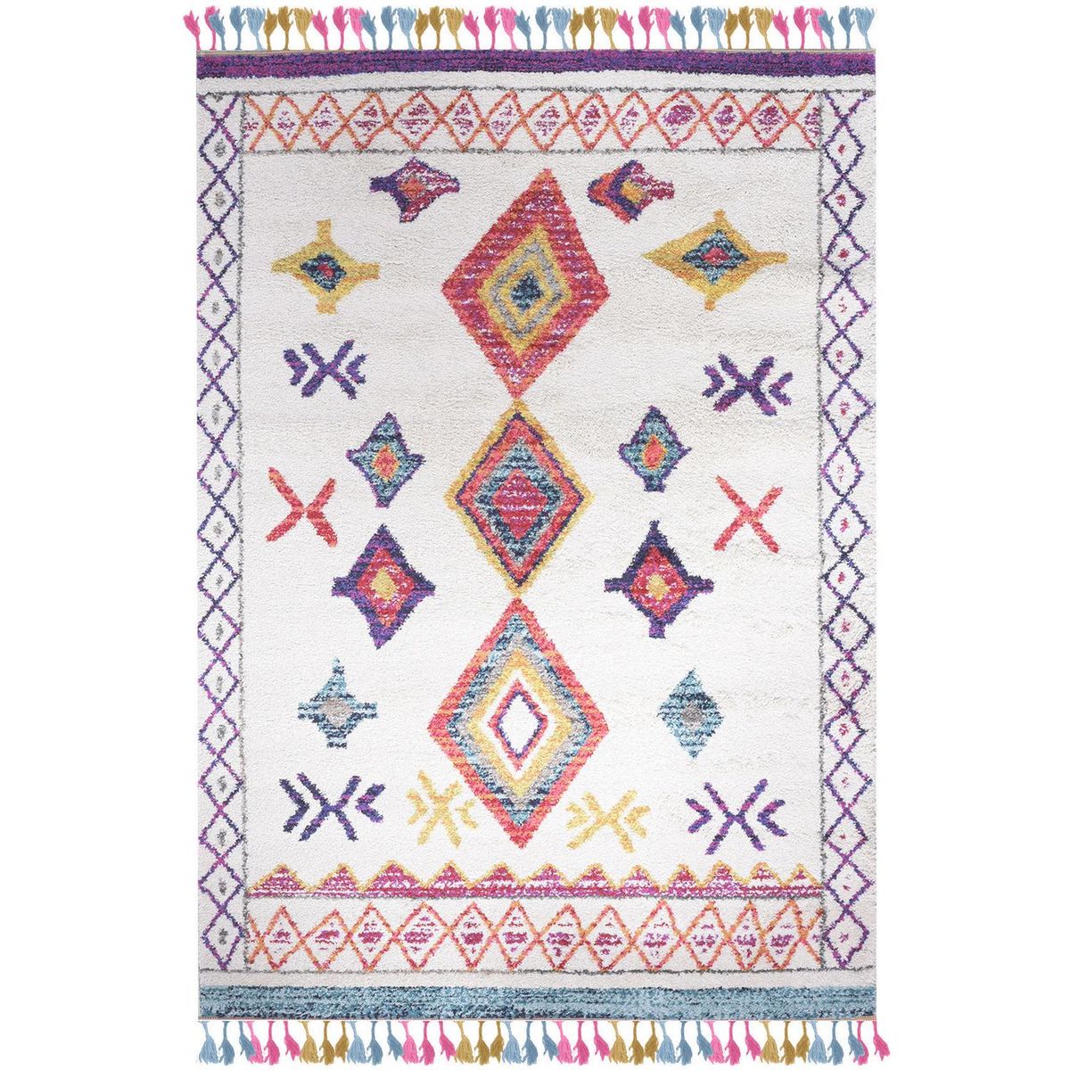 DIB - Alfombra Shaggy Kilimanjaro 120x170 cm Polipropileno Multicolor