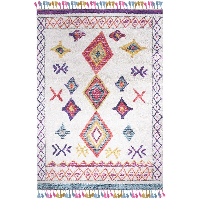 DIB - Alfombra Shaggy Kilimanjaro 120x170 cm Polipropileno Multicolor