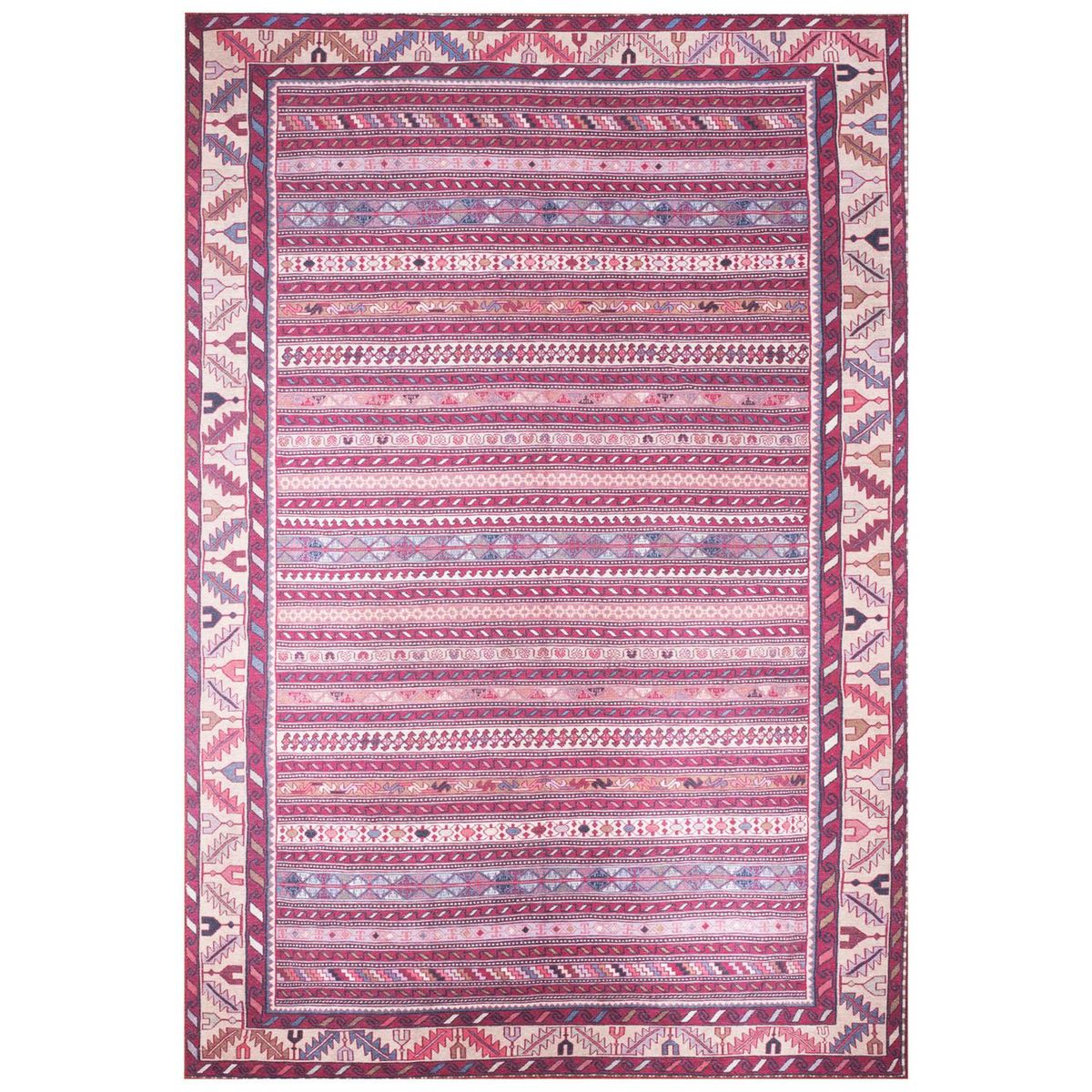 DIB - Alfombra Kyle 190x290 cm Chenille Rojo