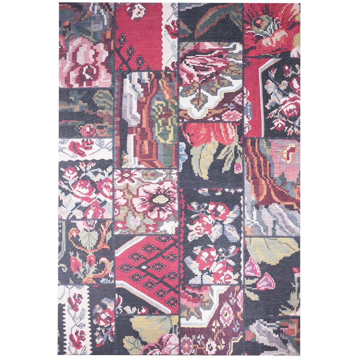 DIB - Alfombra Kyle 190x290 cm Chenille Negro