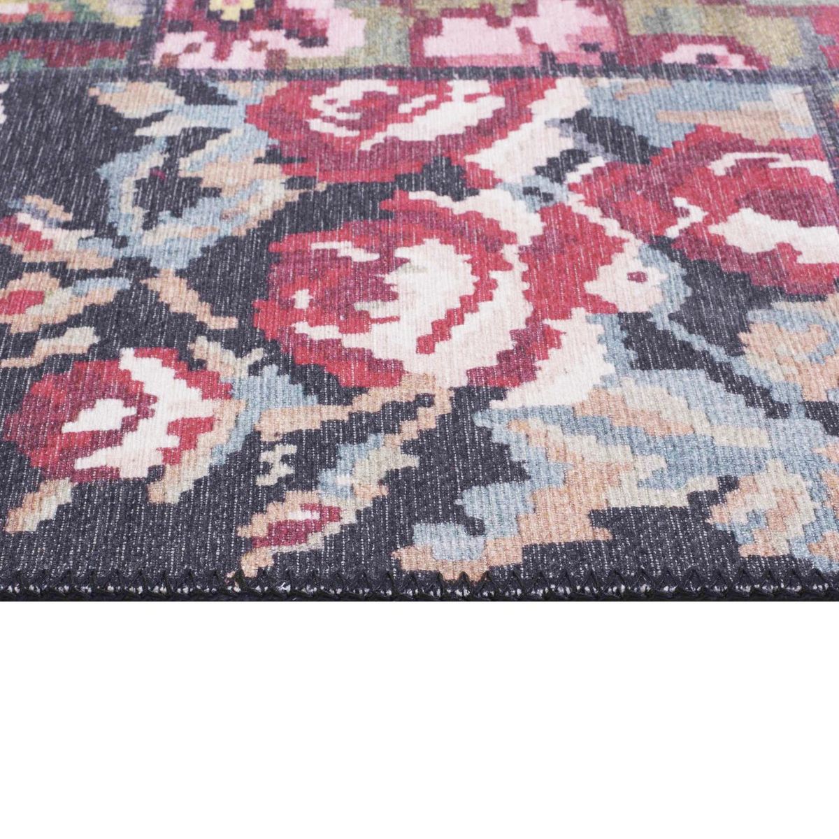 DIB - Alfombra Kyle 190x290 cm Chenille Negro