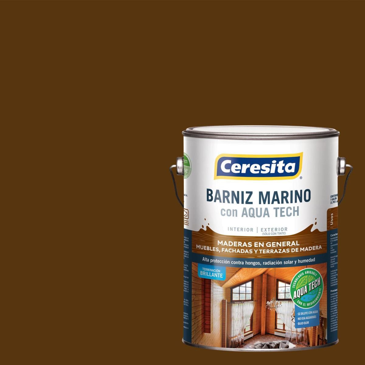 CERESITA - Barniz Marino Brillante 1 galón(es) Roble