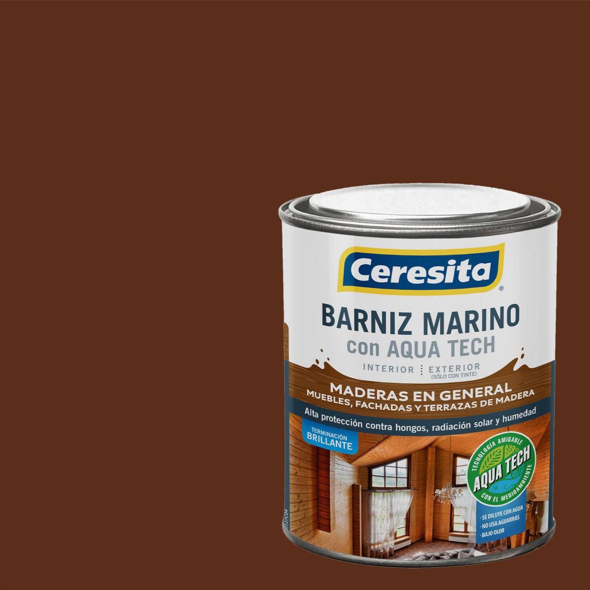 CERESITA - Barniz Marino Brillante 0.25 galón(es) Caoba