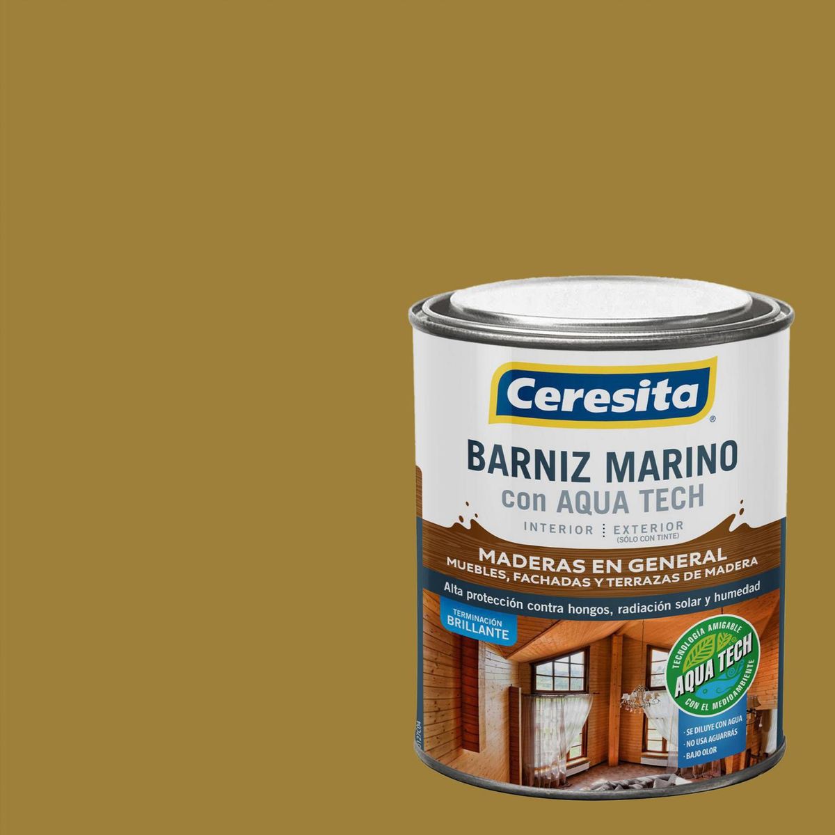 CERESITA - Barniz Marino Brillante 0.25 galón(es) Maple