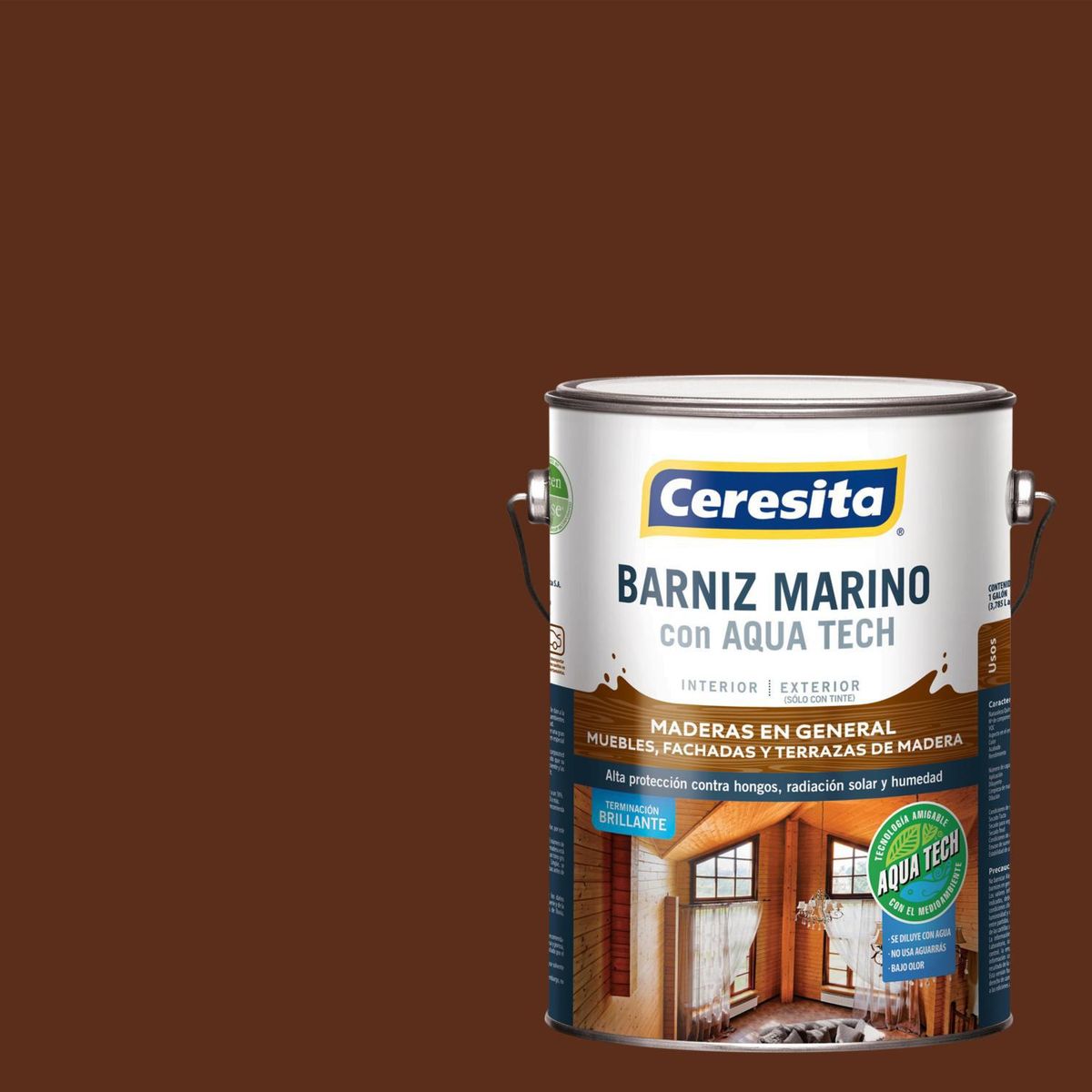 CERESITA - Barniz Marino Brillante 1 galón(es) Caoba