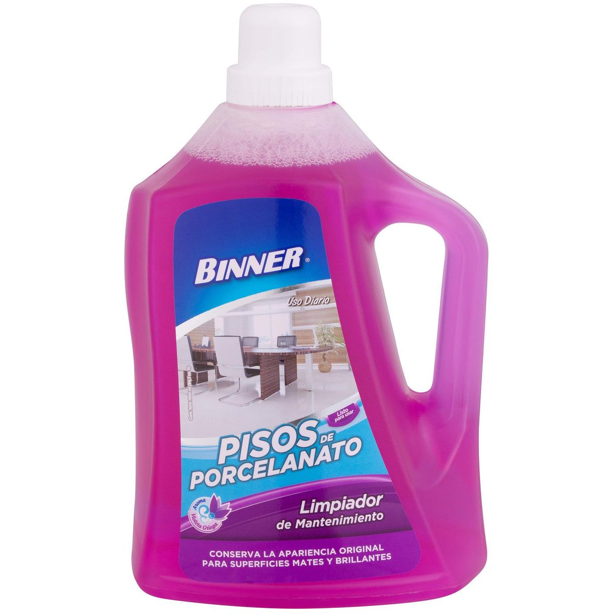 BINNER - Limpiador Porcelanato Binner 1.9 Litros Conserva Apariencia Original