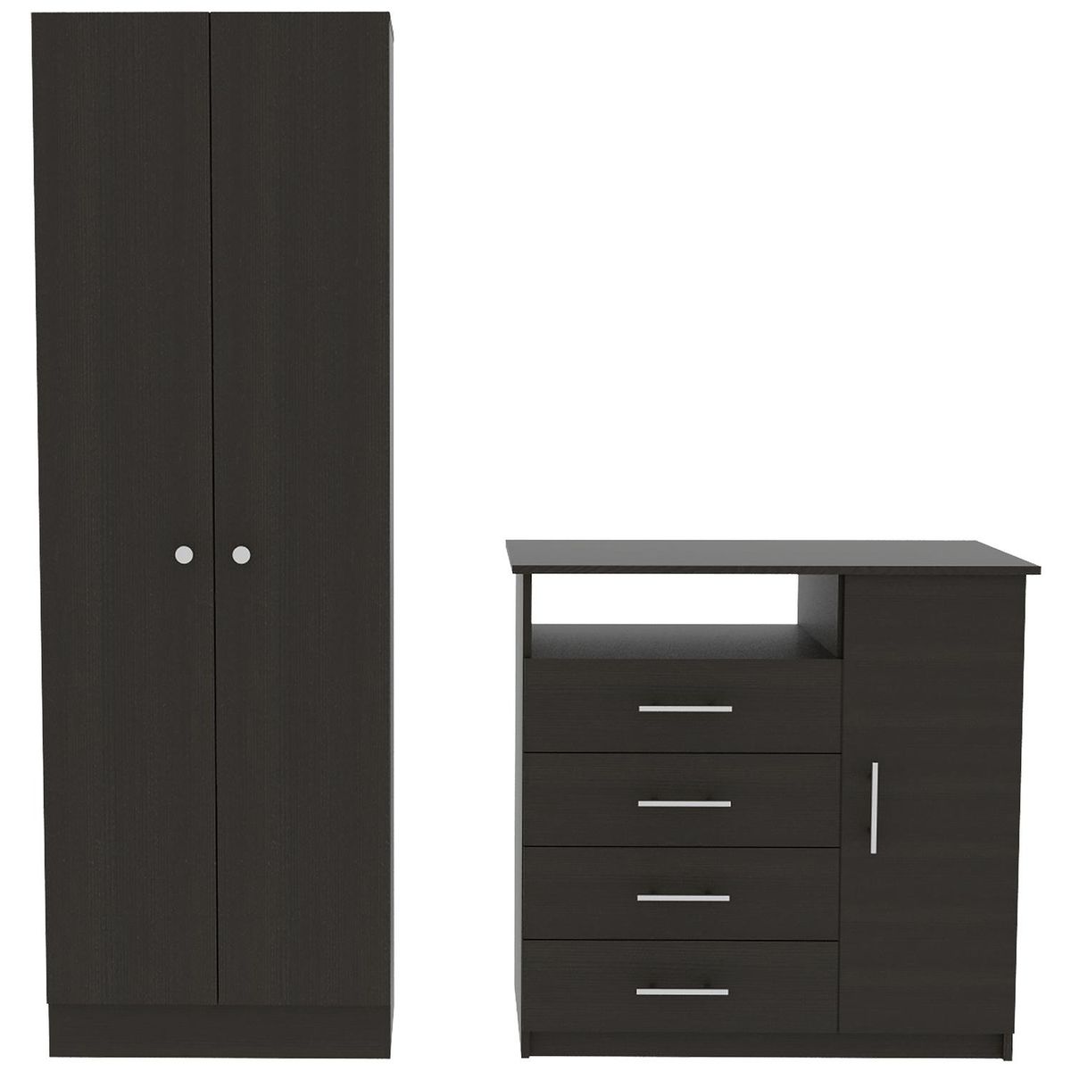 TUHOME - Set Clóset + Cómoda Wengue