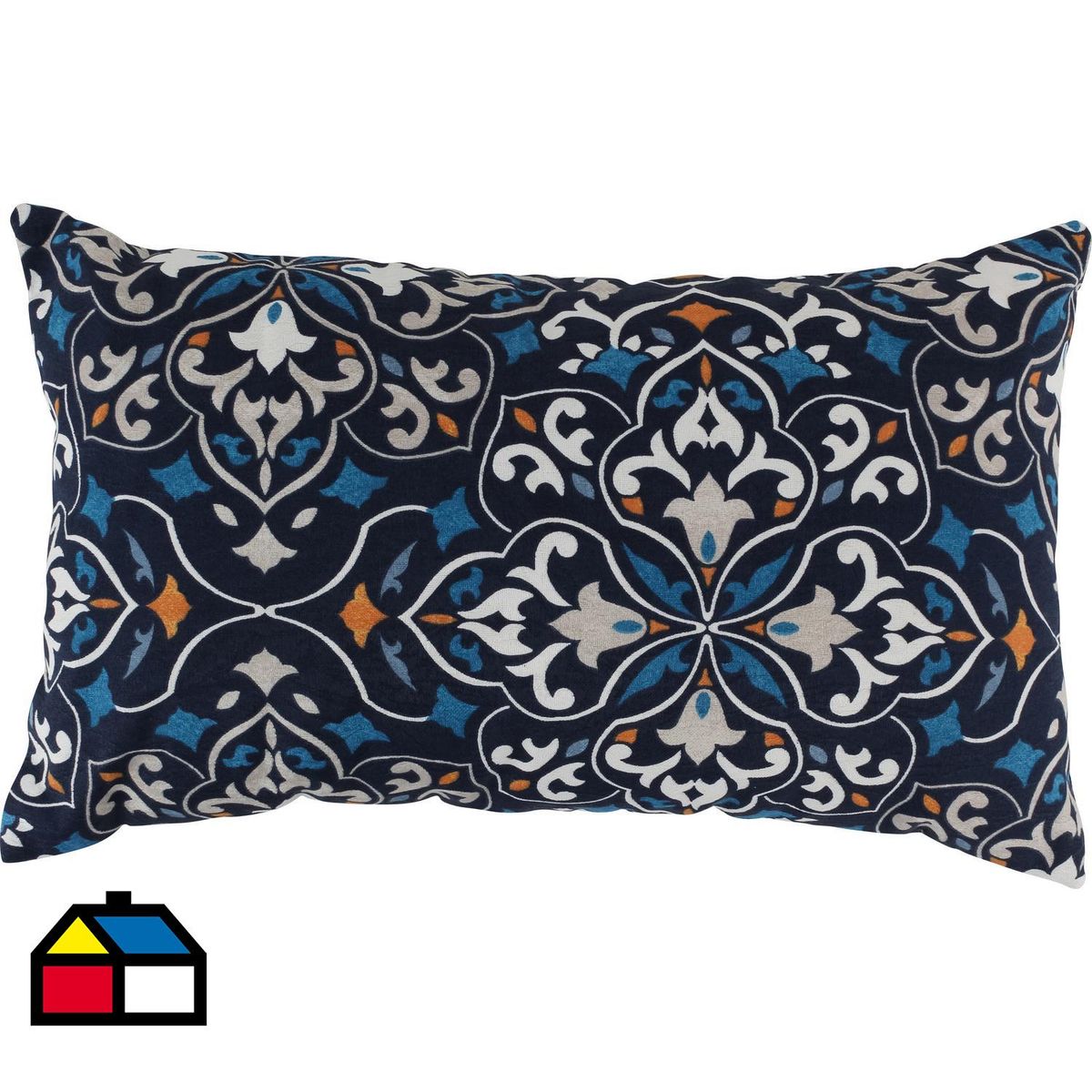 Cojín marroquí formas azul 30x50 cm, marca CONCEPT - Foto Principal