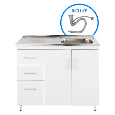 Kit mueble lavaplatos PI-100 100x50x80 cm