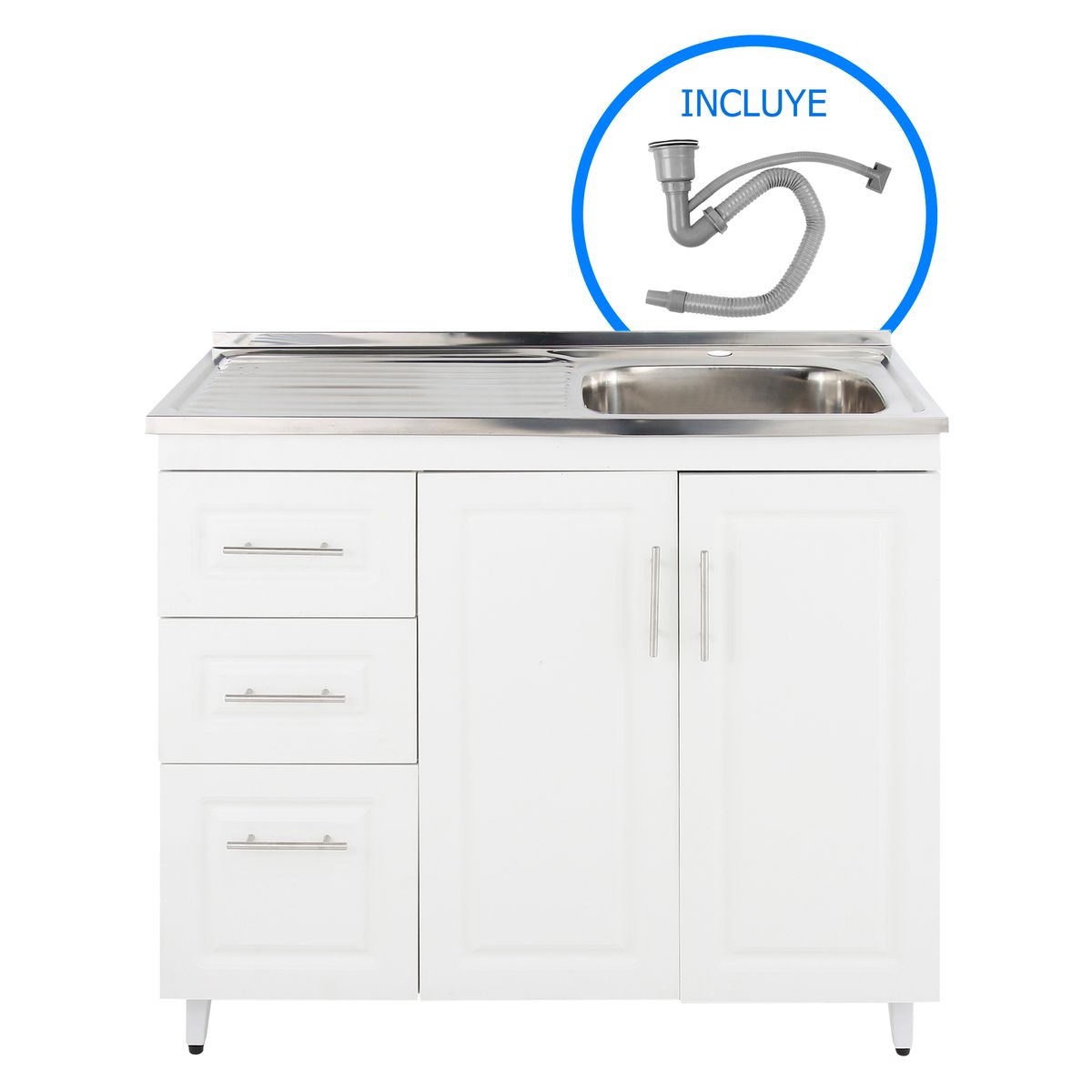 DOMSA - Kit mueble lavaplatos PI-100 100x50x80 cm