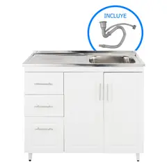 DOMSA - Kit mueble lavaplatos PI-100 100x50x80 cm
