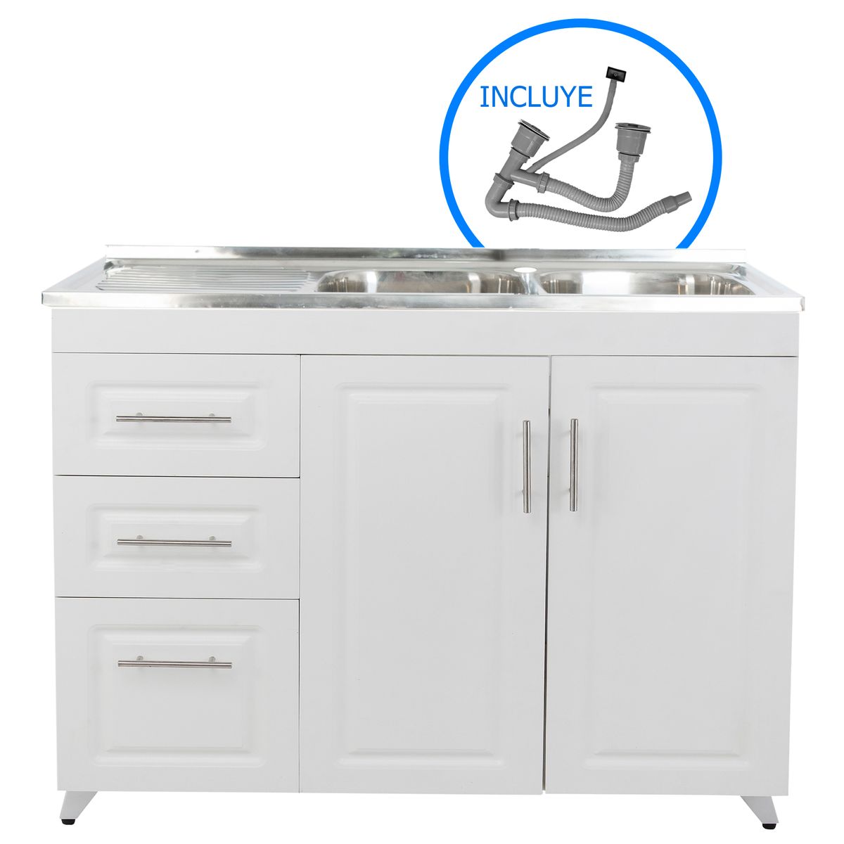 DOMSA - Kit mueble lavaplatos PI-120 120x50x80 cm