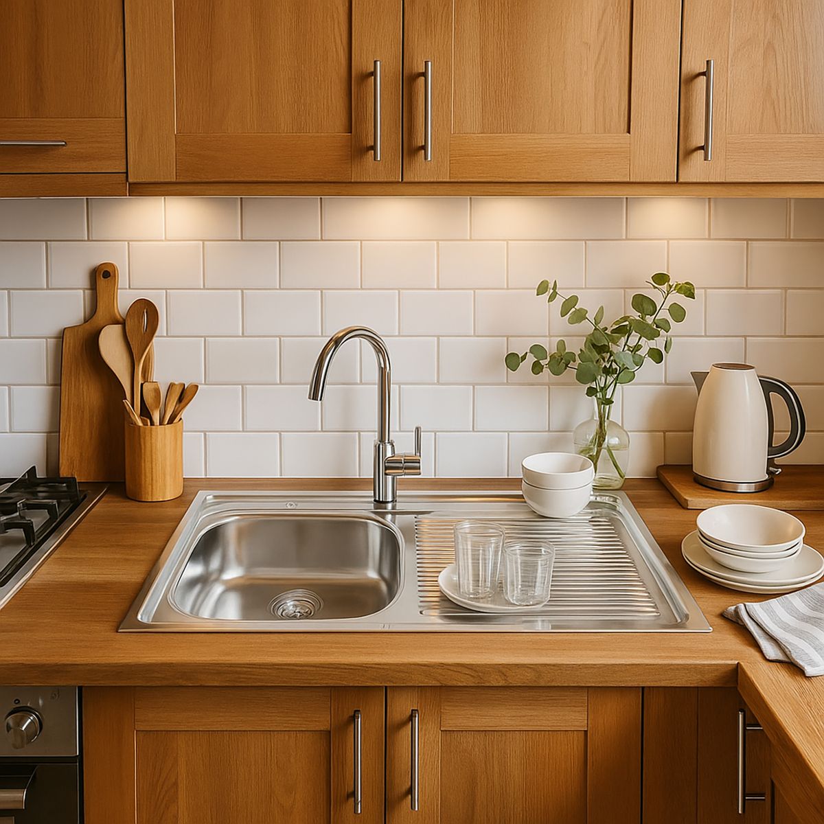 DOMSA - Lavaplatos Sobreponer Derecho 1 Cubeta(s) 100x15x50 cm Acero inoxidable